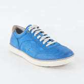 Mens Timberland EK Hudston Ox 5321A Medium Blue Leather Lace Up Low Casual Shoes